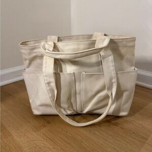 Dagne Dover Cream Tote Bag
